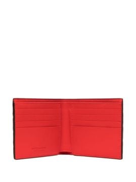 Intrecciato leather wallet - Cüzdan, Kahverengi