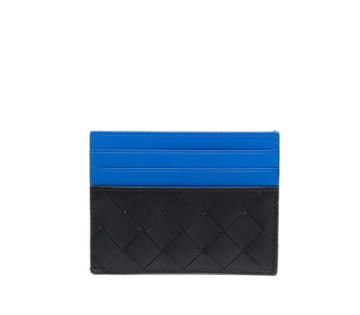 colour-block Intrecciato cardholder - Kartlık, Siyah