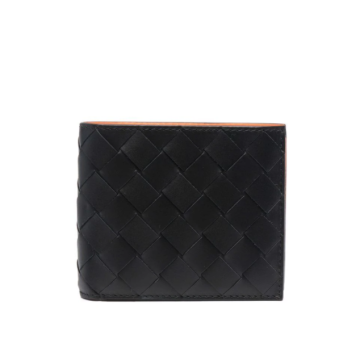 Intrecciato bifold wallet - Cüzdan, Siyah