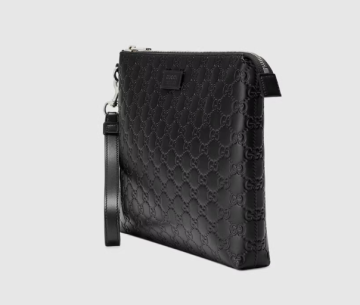 Gucci Signature soft men's bag - Çanta, Siyah