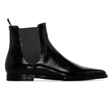 patent Chelsea boots - Ayakkabı, Siyah