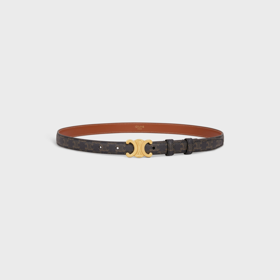 SMALL TRIOMPHE BELT IN TRIOMPHE CANVAS TAN - Kemer