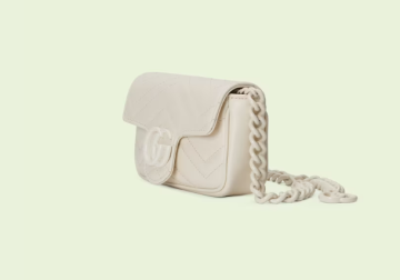 GG Marmont belt bag - Çanta, Beyaz