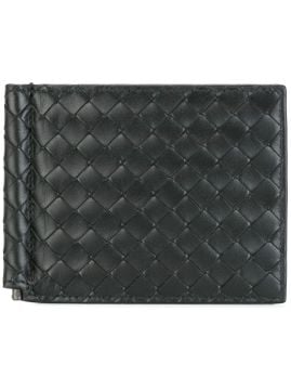 intrecciato weave bifold wallet - Cüzdan, Siyah