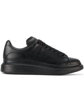Black Mono Oversized Sole Sneakers - Ayakkabı, Siyah