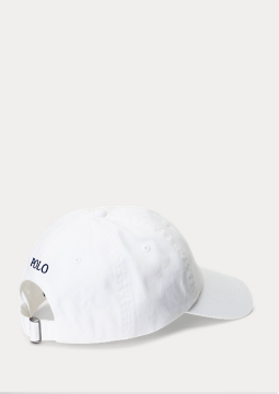 Cotton Chino Baseball Cap - Şapka, Beyaz