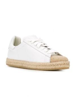 woven toe sneakers - Ayakkabı, Beyaz