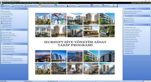 HURSOFT APARTMAN YÖNETİM PROGRAMI (100 DAİRE KAYIT KAPASİTELİ)