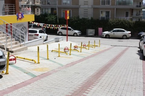 HURSOFT KİŞİSEL OTOPARK DİREKLERİ - KUMANDALI KİŞİSEL PARK BARİYERİ