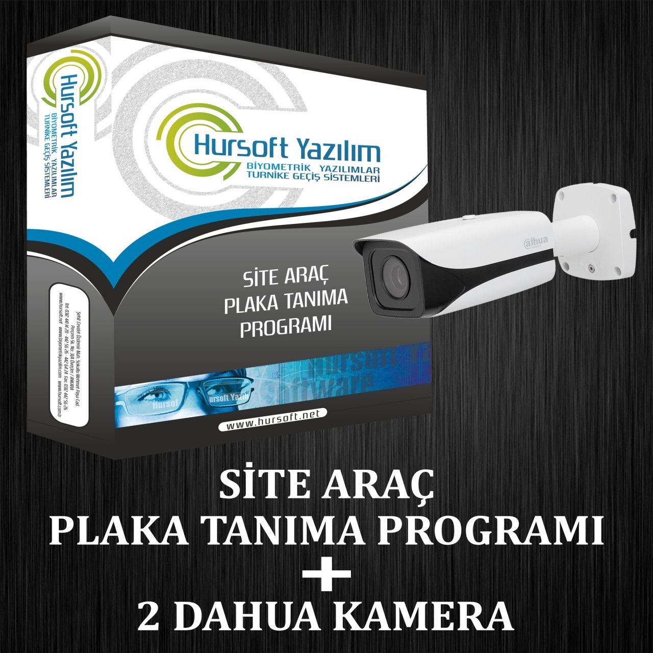 HURSOFT SİTE ARAÇ PLAKA TANIMA SİSTEMİ (2 ADET DAHUA KAMERA + SİTE ARAÇ PLAKA TANIMA PROGRAMI)