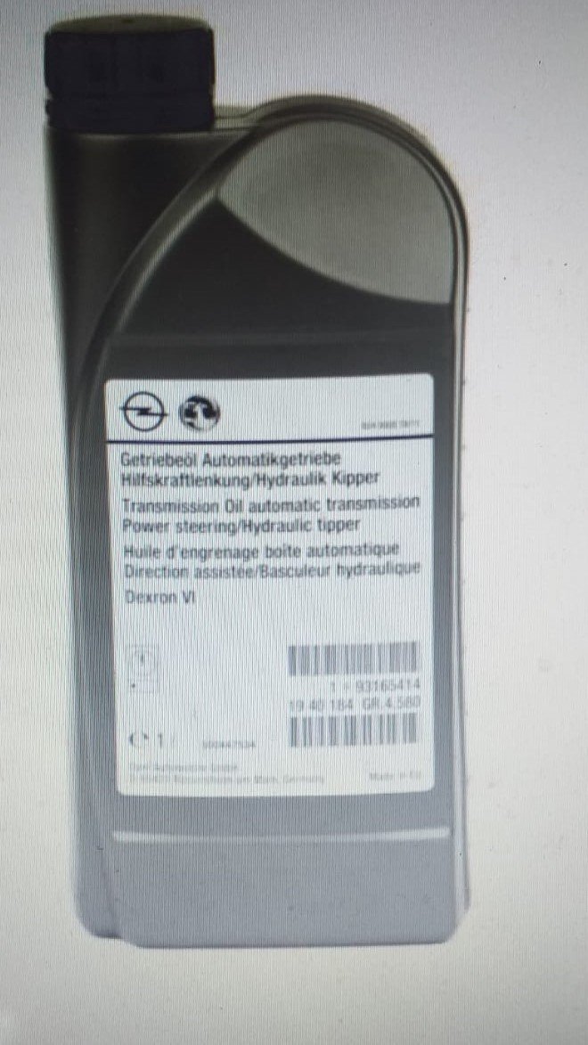 Opel Şanzıman + Direksiyon Yağı Otomatik DEXRON 6 Orjinal..