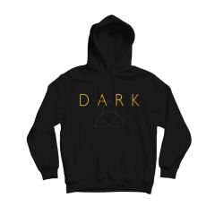 Dark Baskılı Kapşonlu Sweatshirt