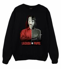 La Casa De Papel Baskılı Sweatshirt