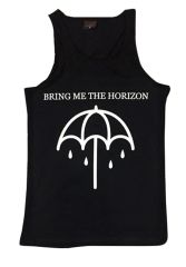 Bring Me The Horizon Baskılı Sıfır Kol T-Shirt