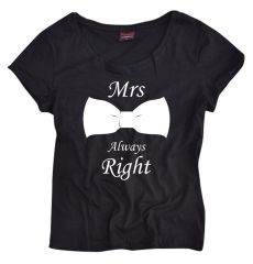 Mrs. Always Right Baskılı Body