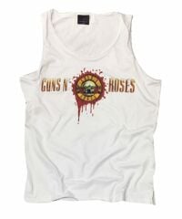 Guns N Roses Baskılı Sıfır Kol T-Shirt