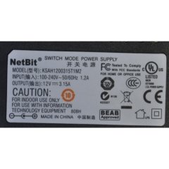 Netbit KSAH1200315T1M2 12V 3.15A Adaptör