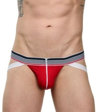 Erkek  Fermuarlı  Jockstrap-Süspansiyonlu String