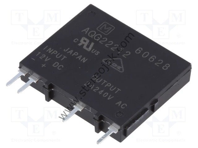 AQG22212    (12 V )  Solid State Relays - PCB Mount 2A 12V RANDOM Non-Zero Cross