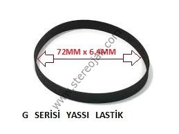 G-72 YASSI LASTİK ÇAP:72MM x 6.4MM