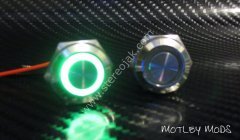 16MM METAL IŞIKLI LEDLİ  PUSH BUTON KIRMIZI