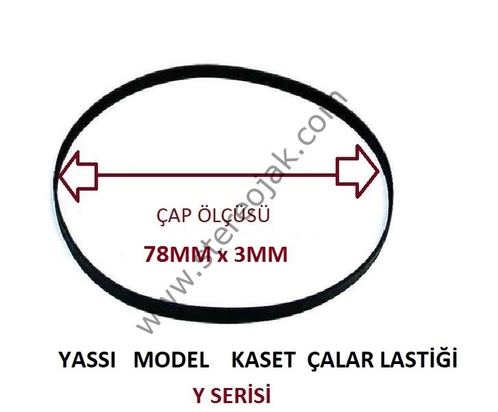 Y SERİSİ 78 x 3MM ( 78MM ENLİ LASTİK )