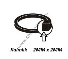 VİDEO LASTİK 22 MM X 2MM X 2MM