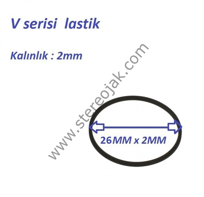 VİDEO LASTİK 26 MM X 2MM X 2MM