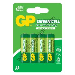 GP GreenCell - Extra Heavy Duty -  AA Pil 1.5V ( Orta Boy )  4'Lü Paket