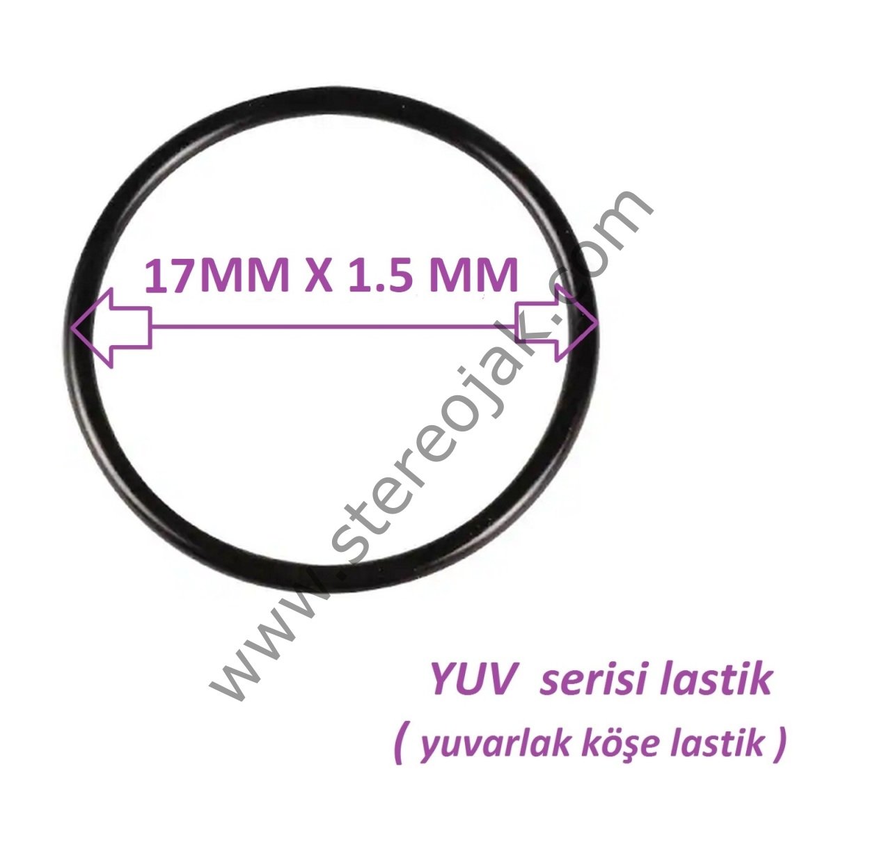 YUV 17X1.5MM ÇAP : 17MM X 1.5MM