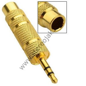 GOLD KALİTELİ 6.3MM GİRİŞ  3.5MM STEREO ÇIKIŞ  ÇEVİRİCİ