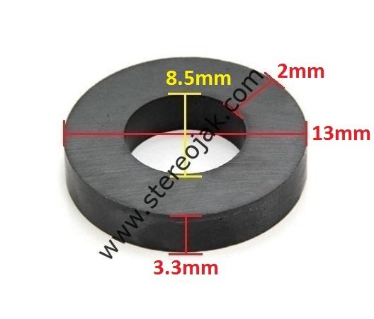 ( A-30) 13mm X 8.5mm X 2mm X 3.3mm Teyp Makara Lastiği , Kasnak Lastiği ( A-30 Model )