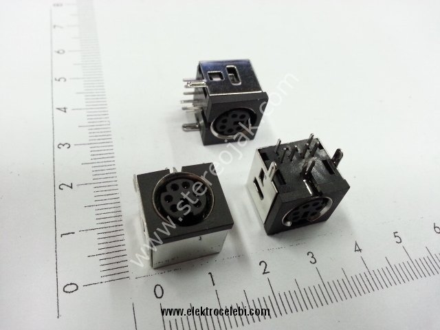 6 pin  mini  konnektör yuvası