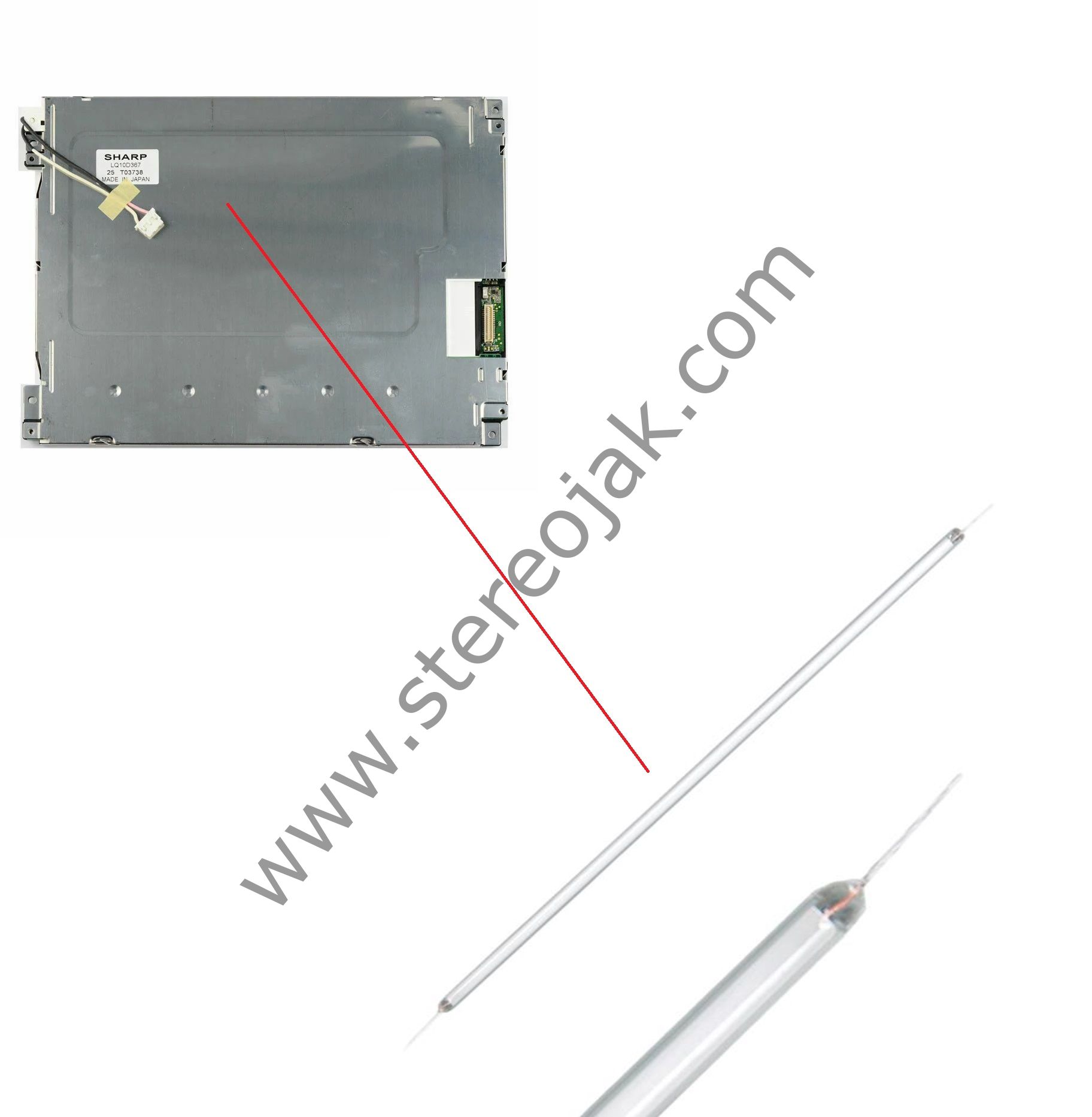 LQ10D367  SHARP  LCD EKRAN UYUMLU  İÇ  AYDINLATMA    FLORASANI   10.4 INCH   CAM