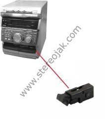 Sony Müzikseti  RX serisi   uyumlu kaset kapak tutucu mandal  RX-99 Üstten Kancalı Kapak Mandalı Teyp Aç Kapak Kilidi