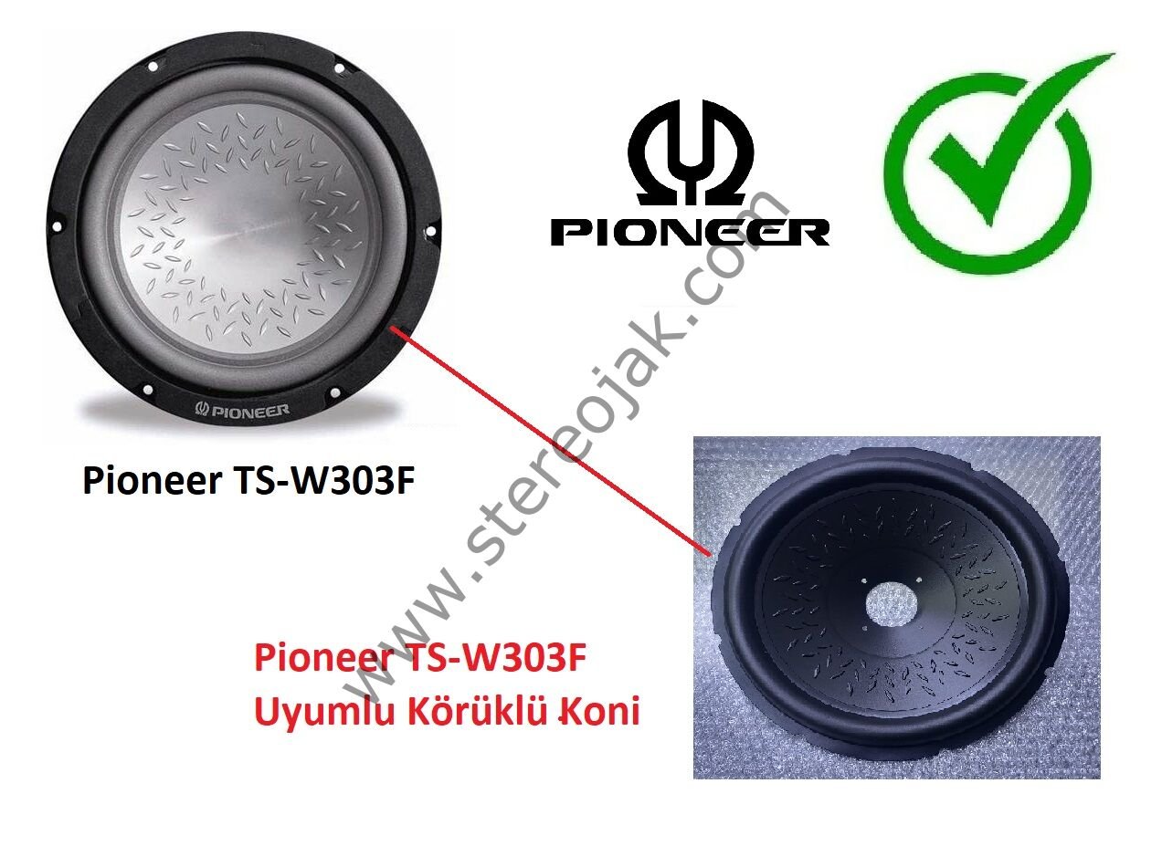 Pioneer TS-W303F Körüklü Koni