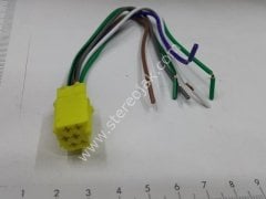 6 pin kablolu aux konnektör