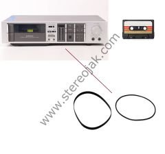 PIONEER CT-740  ( Kaset Bölümü  2 li  Lastik Seti  )  Stereo CASSETTE Tape DECK Vintage