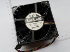 SANACE80. 9g0812p1f031. 12v. 0.58a. Sanyodenki.    8x8x3.8cm. 4 kablolu fan