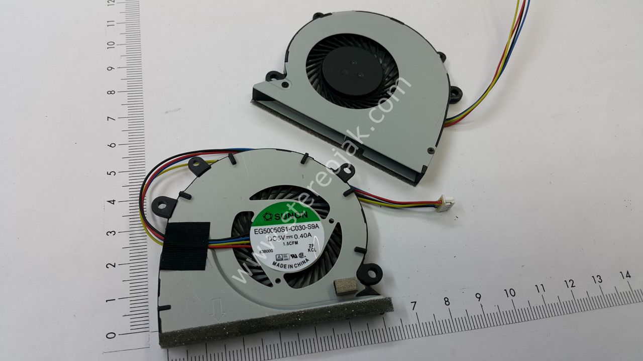 sunon EG50050s1-c030-s9A. Dc 5v 0.40amper. 4 kablolu.  1.5cfm