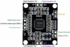 Stereo , Audio -  Amfi Ses Yükseltici , 2x15W Amplifikatör Devresi ( Dayanıklı Ürün )