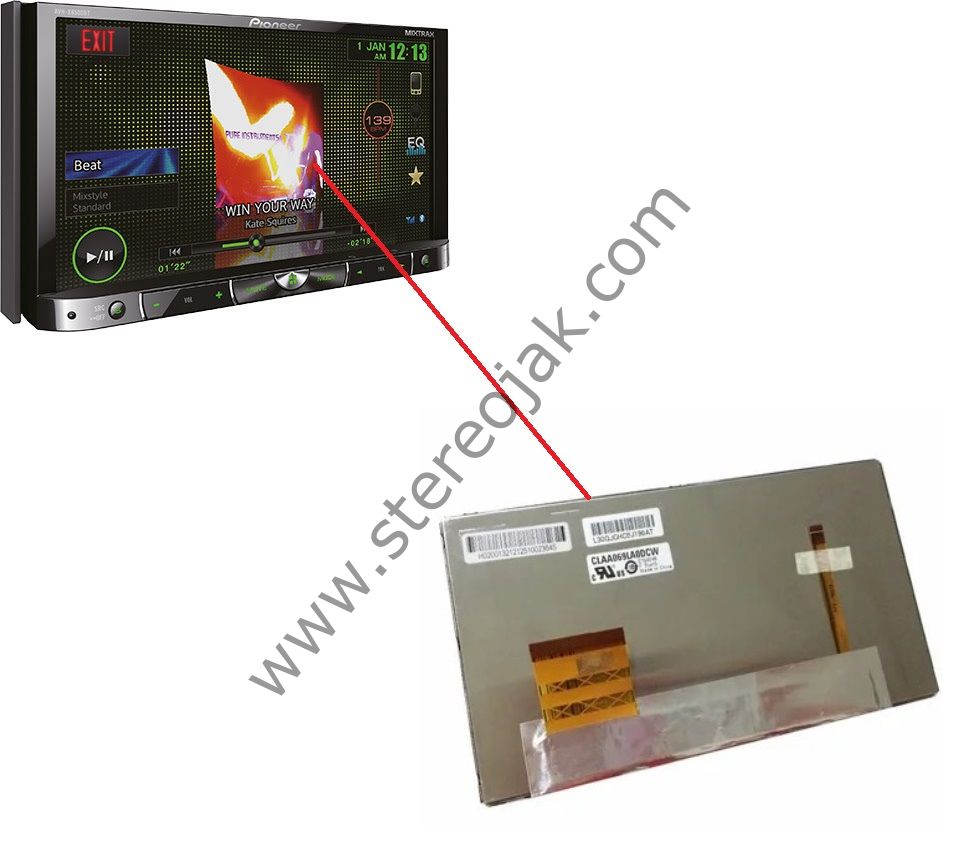 AVH-X8500BT   İÇ  KISIM  LCD EKRAN