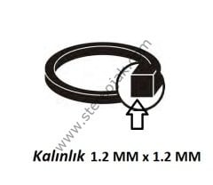 50mmx1.2mmx1.2mm teyp mekanik kaset lastiği