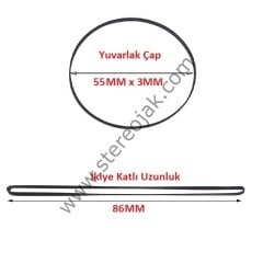 Y SERİSİ 55 x 3MM ( 55MM ENLİ LASTİK )