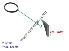 Y SERİSİ 75 x 3MM ( 75MM ENLİ LASTİK ) ( İKİYE KATLI UZUNLUĞU 118MM )