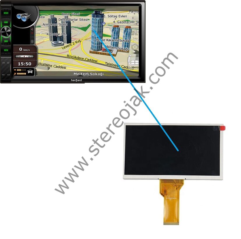HR-BTG707  UYUMLU LCD EKRAN   (  DAR  KASA  LCD EKRAN   164×97x50 mm )    C700D50-D