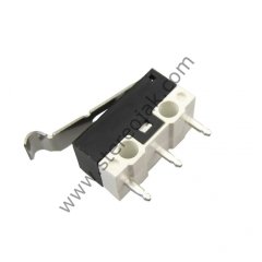 Mini Micro Switch Kıvrık Paletli , Çengel Paletli Mikro Siviç Kaliteli  1A 125VAC