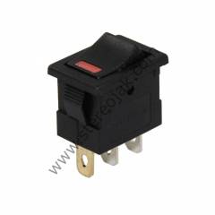 12V Ledli Anahtar 3 Pin ON-OFF Kalteli