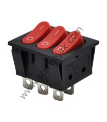 Üç Konumlu Işıksız Kırmızı 6 Pin Anahtar Kaliteli
