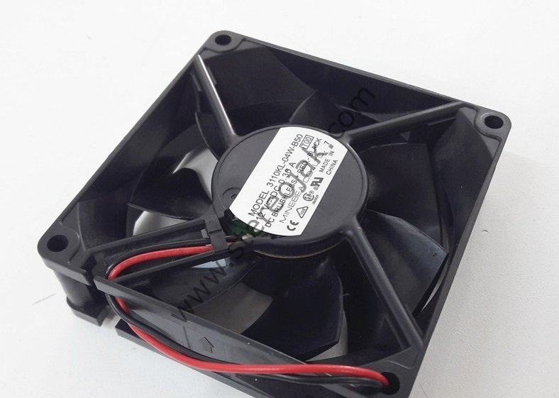 3110KL-04W-B50, 80x80x25mm 12VDC 0.30A 2 Kablolu Fan